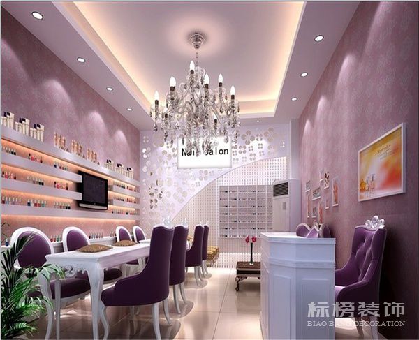 深圳美甲店墙面装饰怎么做？